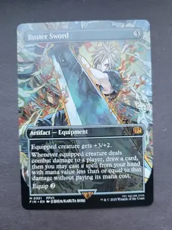 Buster Sword Borderless - Final Fantasy Regular Mtg - Image 1