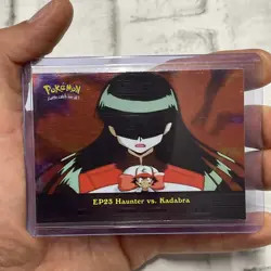 Pokemon 1st Print Blue Logo EP23 Haunter vs Kadabra Holo Foil Topps LP/NM Card - Image 2
