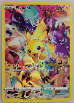 Pikachu (Secret) 160/159 Pokemon Crown Zenith Holo NM (3 of 7) - Image 1
