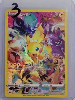 Pikachu (Secret) 160/159 Pokemon Crown Zenith Holo NM (3 of 7) - Image 3