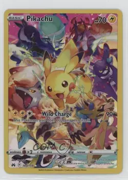 Secret - Pikachu Pokemon Sword & Shield Crown Zenith #160 - Image 1