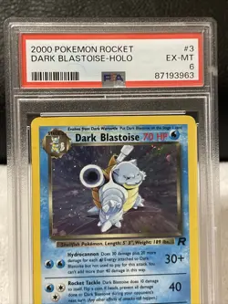 2000 POKEMON ROCKET #3 DARK BLASTOISE-HOLO PSA 6 EX-MT EXTREMELY NICE - Image 2