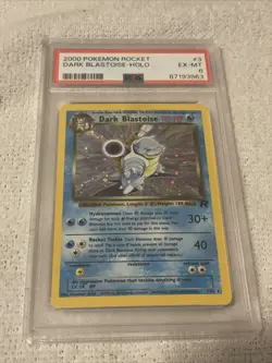 2000 POKEMON ROCKET #3 DARK BLASTOISE-HOLO PSA 6 EX-MT EXTREMELY NICE - Image 3