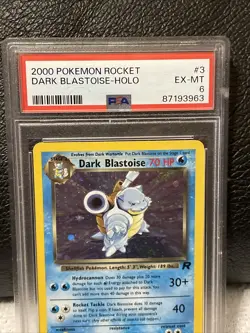 2000 POKEMON ROCKET #3 DARK BLASTOISE-HOLO PSA 6 EX-MT EXTREMELY NICE - Image 4