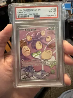 Pokemon Exeggcute Surging Sparks #192/191 Illustration Rare – PSA 10 Gem Mint - Image 1