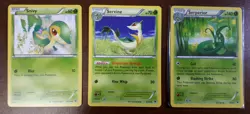 Snivy 5/124, Servine 6/124, Serperior 7/124 Fates Collide M/NM Pokemon - Image 1