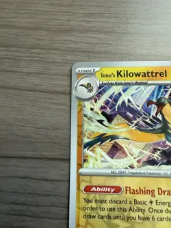 Pokemon TCG Journey Together Iono's Kilowattrel 55/159 Reverse Holo Rare NM - Image 2