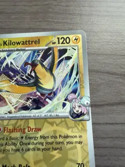 Pokemon TCG Journey Together Iono's Kilowattrel 55/159 Reverse Holo Rare NM - Image 3