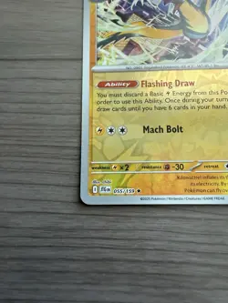 Pokemon TCG Journey Together Iono's Kilowattrel 55/159 Reverse Holo Rare NM - Image 4