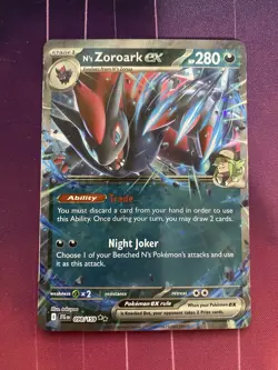 Pokemon: N's Zoroark ex 098/159 (Near Mint) Ships Fast and Safe! - Image 1
