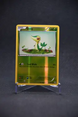 2011 Pokemon, Black & White, #2/114 Snivy, Reverse Holo Common LP - Image 1