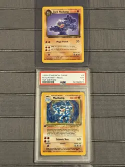 Pokemon WOTC 1st Edition Base Set Holo 1999 WOTC Machamp PSA 7 - Image 1