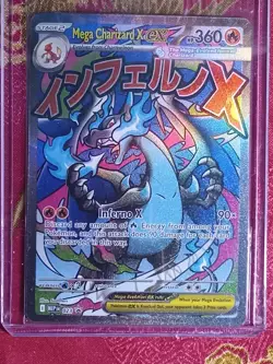 Hologram Black Star Promo Mega Charizard X EX MEPen 023 Pokemon TCG Full art NIP - Image 1