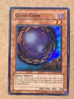 yugioh Giant Germ CP05-EN002 SUPER RARE little dent on corner - Image 4