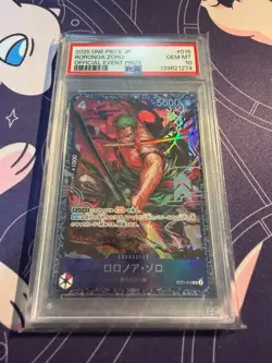 PSA10 ONE PIECE Card Roronoa Zoro ST21-015 Flagship Battle 2025 Top 8 Prize rare - Image 1