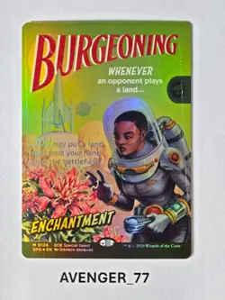 Magic the Gathering MTG #0126 Burgeoning FOIL Showcase Special Guests SPG - Image 1