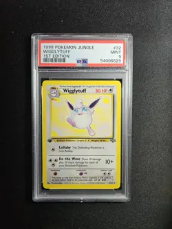1999 Jungle 1st Wigglytuff 32/64 PSA 9 MINT Rare Pokemon Card TCG CGC WOTC - Image 1