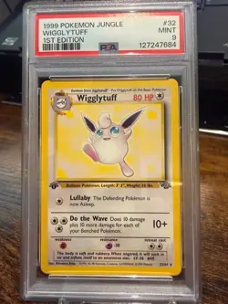 1999 Pokemon Jungle 1st Edition Wigglytuff #32/64 Vintage WOTC - PSA 9 Mint - Image 1