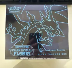 Pokemon TCG Phantasmal Flames Pokemon Center Exclusive ETB Sealed New - Image 1