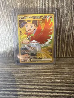 Pokemon TCG: Ethans Ho-oh EX 239/182 Destined Rivals Full Art Hyper Rare Gold - Image 1
