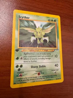 🌱Pokemon Card - Scyther Neo Destiny 1st Edition 55/105 LP - Image 1
