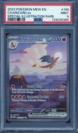 2023 Pokemon Special Illustration Rare #199 Charizard EX 199/165 Mint PSA 9 - Image 1