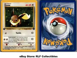 2000 Pokemon, Team Rocket, #55/82 Eevee, 1st Edition, Common - Image 1