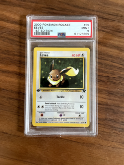PSA 9 MINT Eevee Team Rocket 1st Edition 2000 Pokemon WOTC 55/82 -34 - Image 1