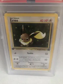 PSA 9 Pokemon 2000 WOTC 1st Edition Team Rocket Eevee 55/82 Common MINT - Image 2