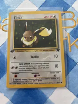 POKEMON CARD 2000 TEAM ROCKET EEVEE 1ST EDITION 55/82 NM - Image 1