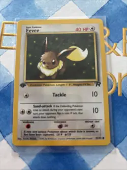 POKEMON CARD 2000 TEAM ROCKET EEVEE 1ST EDITION 55/82 - Image 1