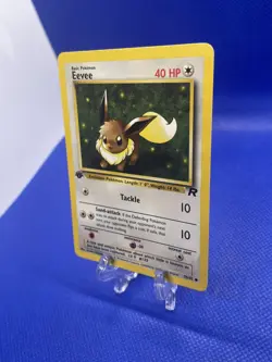 💥 Eevee 55/82 Team Rocket 1st Edition Stamp Non Holo Foil Pokemon 2000 Vintage - Image 2