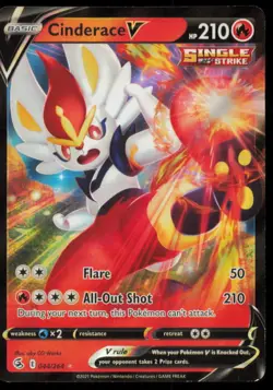 CINDERACE 044/264 POKEMON CARD JAPANESE FUSION STRIKE COMMON PLAYED - Image 1