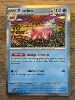Pokemon Slowbro 043/198 Scarlet & Violet Base Holo Rare Card - Image 1