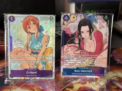 O-Nami OP05-062 & Boa Hancock ST17-004 Illustration Volume Box Promo Sealed New! - Image 1