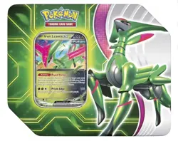 Pokemon Trading Card Game Paradox Clash Iron Leaves ex tin Sealed - Image 1