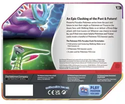 Pokemon Trading Card Game Paradox Clash Iron Leaves ex tin Sealed - Image 2