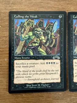 2x Culling The Weak Exodus Magic The Gathering LP/NM Regular Uncommon MTG - Image 2