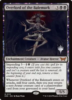 PROMO PACK MTG Duskmourn House of Horror Overlord of the Balemurk 0113 Mythic NM - Image 1