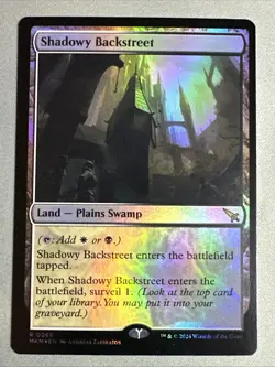 MTG / Shadowy Backstreet / MKM / #268 / FOIL / Rare / NM - Image 1