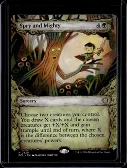 Spry and Mighty (Showcase) - 329 - ECL - NM - MTG Magic the Gathering - Image 1