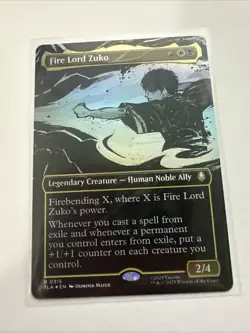 Fire Lord Zuko (Borderless) Avatar: The Last Airbender Foil - Image 1