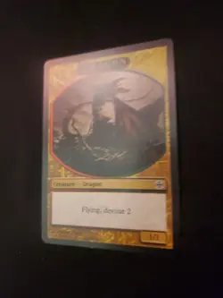 Dragon Token Alara Reborn NM Flying Devour 2 1/1 Magic The Gathering MTG Tcg - Image 3
