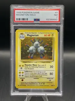 MAGNETON - PSA 7 - HOLO 1999 POKEMON BASE SET UNLIMITED #9 - Image 1