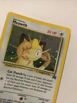 Pokemon Meowth Nintendo Black Star Promo 10 Holo Pokemon Card - Image 2