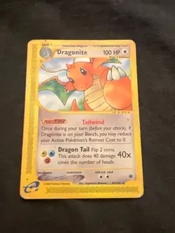 Pokemon Dragonite 043/165 non holo Expedition Base Set HP - Image 1