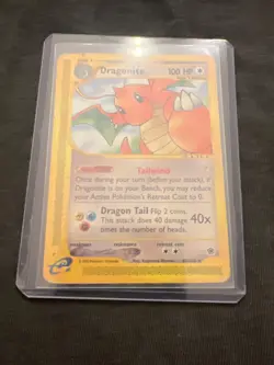 Pokemon Dragonite 043/165 non holo Expedition Base Set HP - Image 3