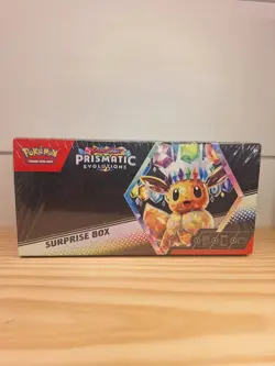 Pokemon TCG Scarlet & Violet Prismatic Evolutions Surprise Box Sealed - Image 1