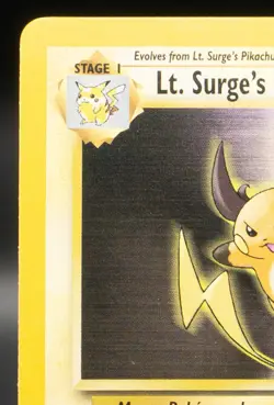 Pokemon TCG Card - Lt. Surge's Raichu 028/132 Gym Heroes Rare Vintage - Image 2