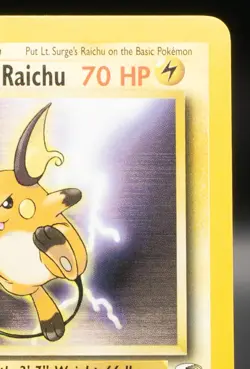 Pokemon TCG Card - Lt. Surge's Raichu 028/132 Gym Heroes Rare Vintage - Image 3